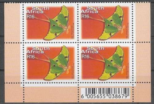 South Africa 2000 7th Definitive Series R16.00 Block of 4