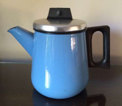 Enamel Blue Teapot