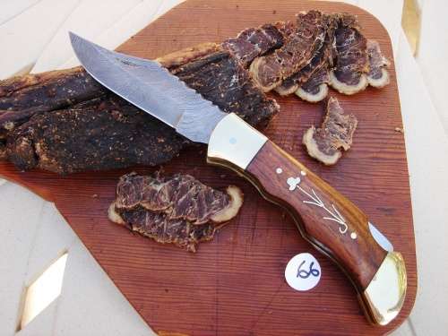 DAMASCUS Staal Biltong Mes vir die MAN, SEUN, PA of SKOON PA of OUPA in jou lewe