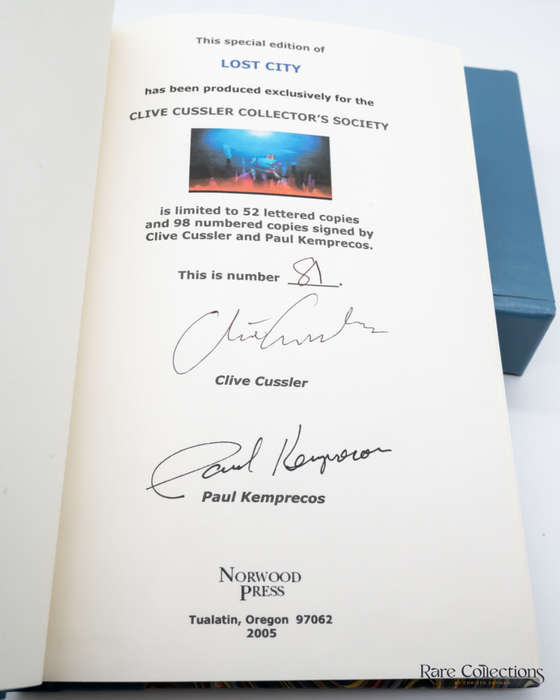 Lost City (#5 Numa Files) by Clive Cussler and Paul Kemprecos