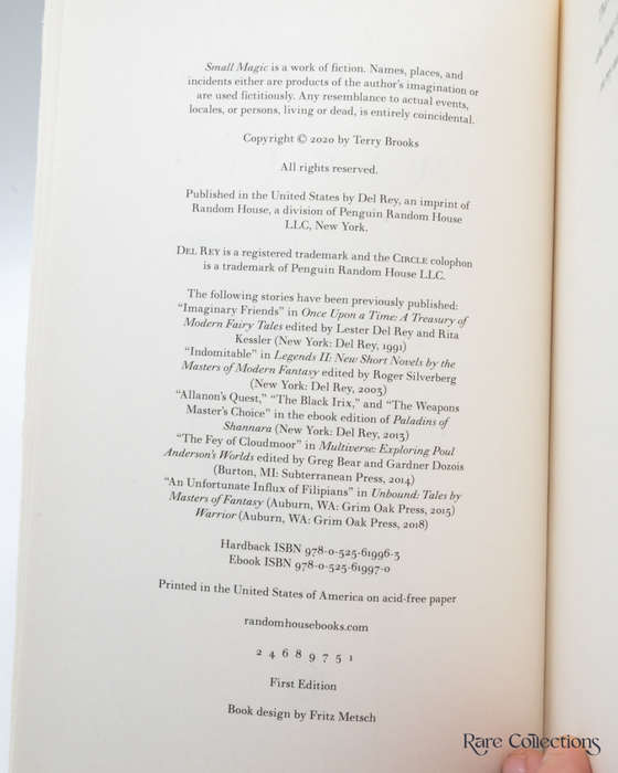 Small Magic - Short Fiction: 1977 - 2020 by Terry Brooks - Signed