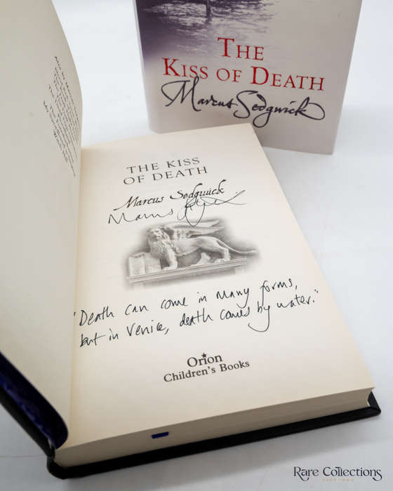 The Kiss of Death by Marcus Sedgwick (Signed with a Quote)