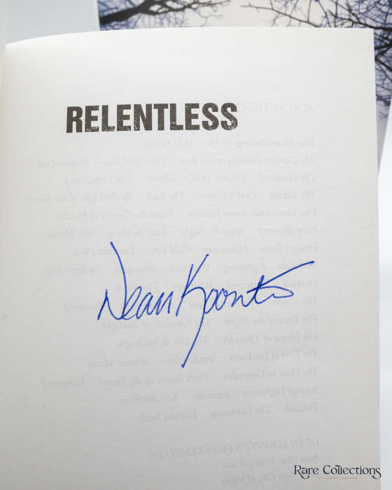 Relentless by Dean Koontz - signed copy