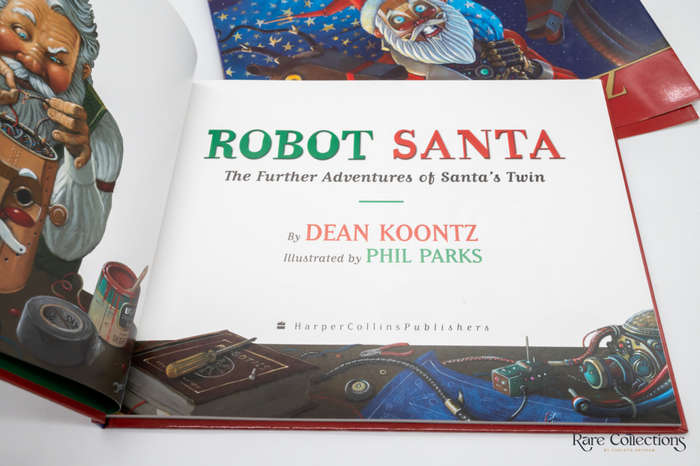 Robot Santa by Dean Koontz - signed copy