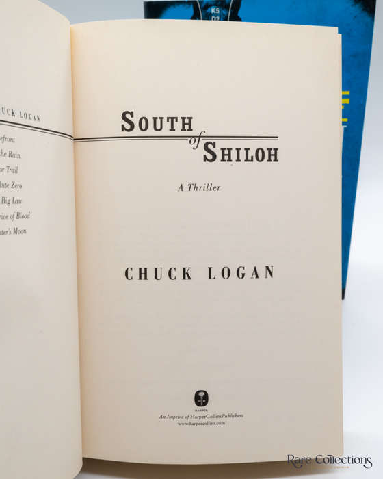 South of Shiloh by Chuck Logan - signed copy