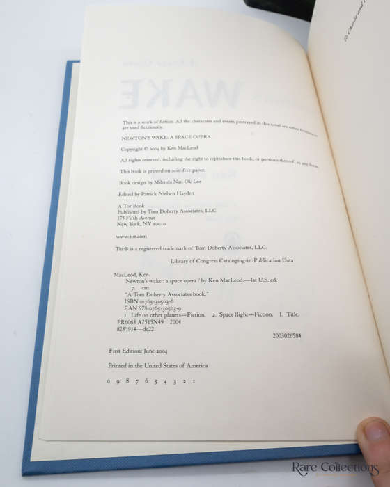 Newton`s Wake by Ken MacLeod -signed