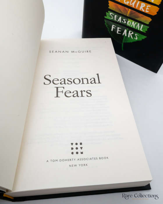 Seasonal Fears (Alchemical Journeys #2) by Seanan McGuire - signed