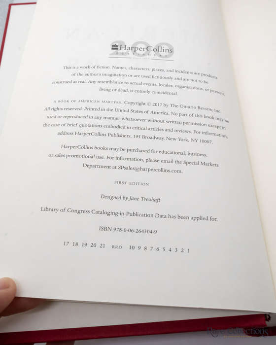 A Book of American Martyrs by Joyce Carol Oates - signed