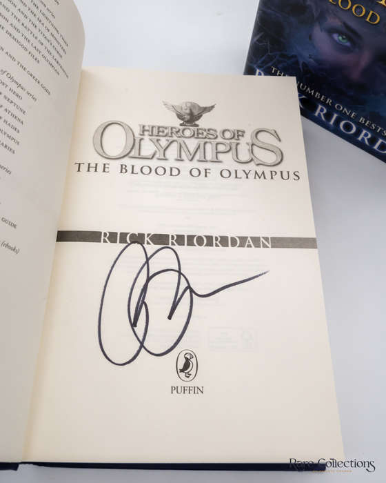 The Blood of Olympus (#5 Heroes of Olympus) by Rick Riordan - signed