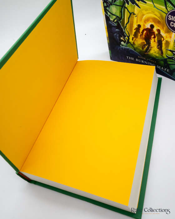 The Burning Maze (#3 the Trials of Apollo) by Rick Riordan - signed