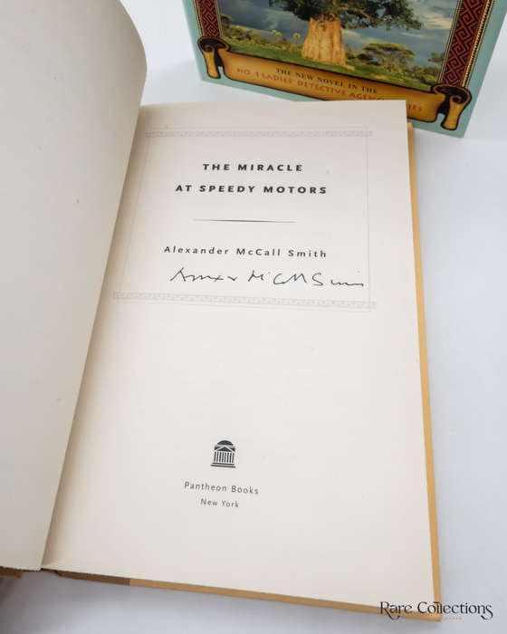 The Miracle At Speedy Motors by Alexander McCall Smith - signed