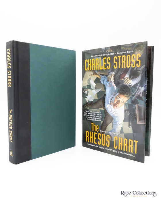 The Rhesus Chart (#5 Laundry Files) by Charles Stross - signed