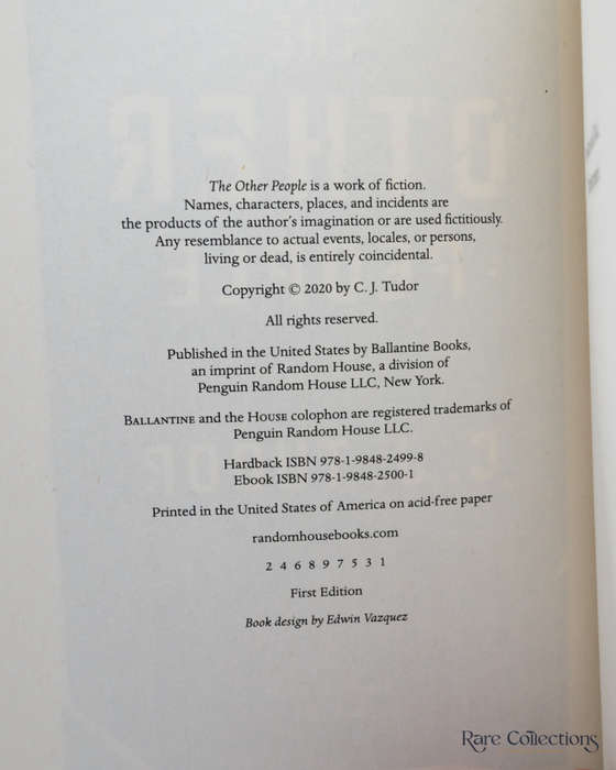The Other People by C. J. Tudor - signed