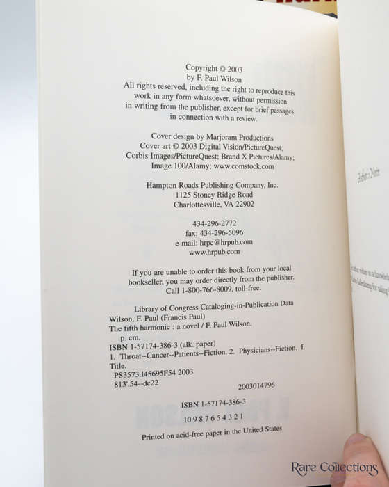 The Fifth Harmonic by F. Paul Wilson - signed