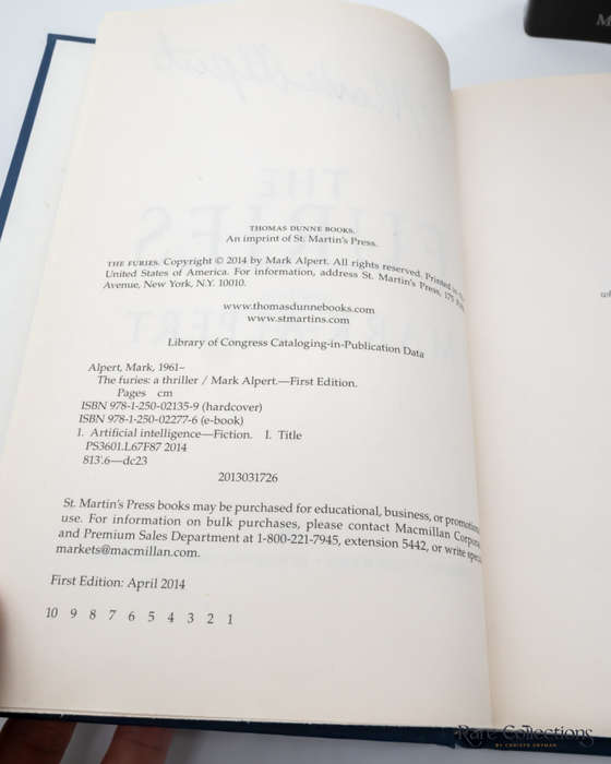The Furies by Mark Alpert - signed