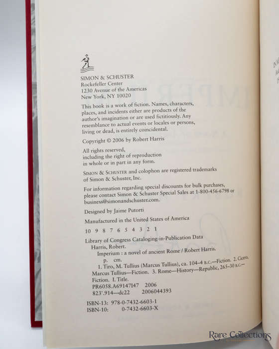 Imperium by Robert Harris - signed