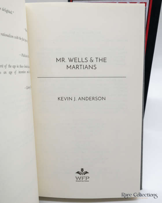 Mr Wells & the Martians by Kevin J. Anderson (Signed Copy)