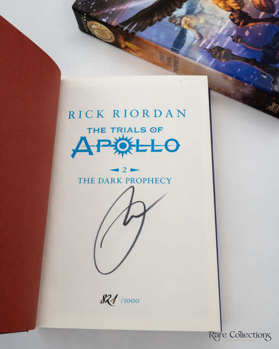 The Dark Prophecy (Trails of Apollo - Book 2) Rick Riordan - Signed Deluxe Edition