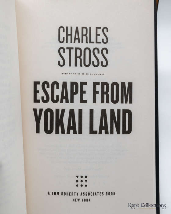 Escape from Yokai Land - a Laundry Files Novella by Charles Stross - signed