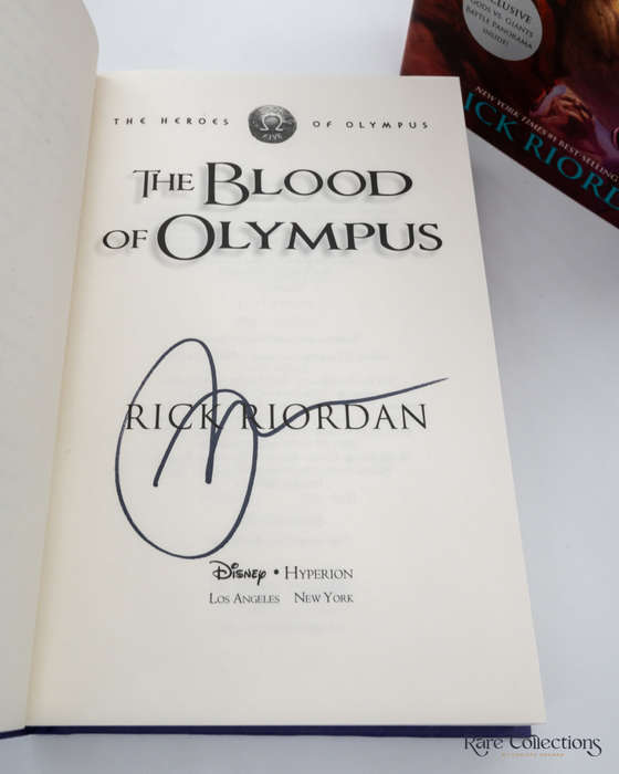 The Blood of Olympus (#5 Heroes of Olympus) by Rick Riordan - signed