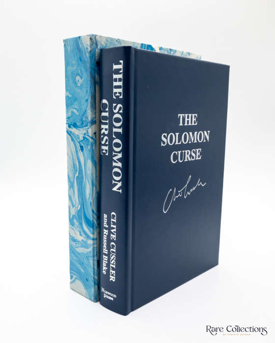 The Solomon Curse (#7 Fargo Adventures) by Clive Cussler and Russell Blake - Double-Signed Lettered