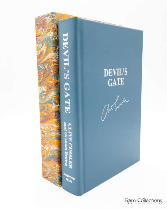 Devil`s Gate (#9 Numa Files) by Clive Cussler and Graham Brown - Double-Signed Lettered
