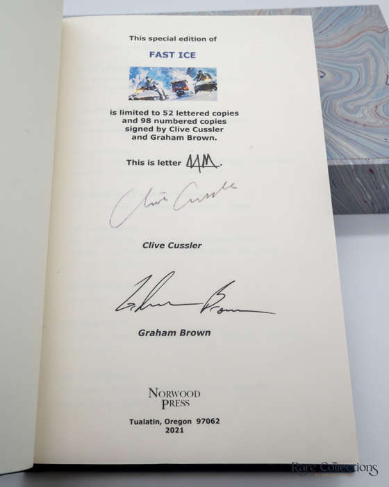 Fast Ice (#18 The Numa Files) by Clive Cussler and Graham Brown - Signed Lettered