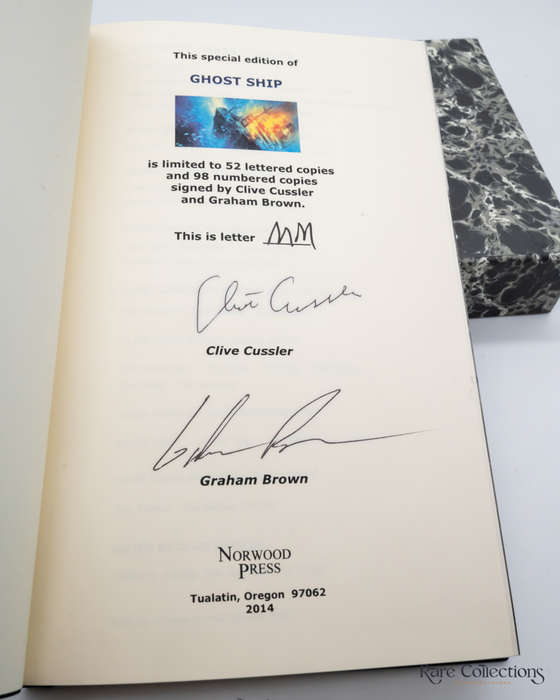 Ghost Ship (#12 Numa Files) by Clive Cussler and Graham Brown - Double-Signed Lettered