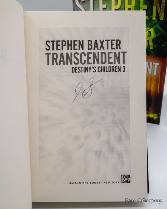 Transcendent (#3 Destiny`s Children) by Stephen Baxter - signed