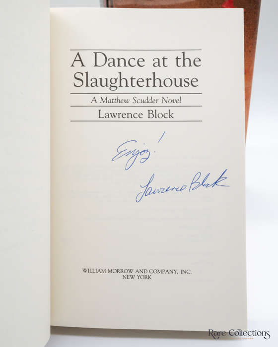 A Dance At the Slaughterhouse - a Matt Scudder Mystery by Lawrence Block - signed