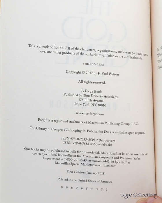 The God Gene by F. Paul Wilson - signed
