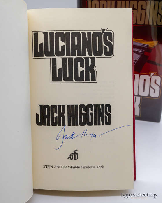Luciano`s Luck by Jack Higgins - Signed Copy