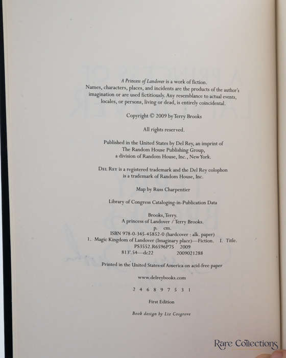 A Princess of Landover (#6 Magic Kingdom Series) by Terry Brooks - signed