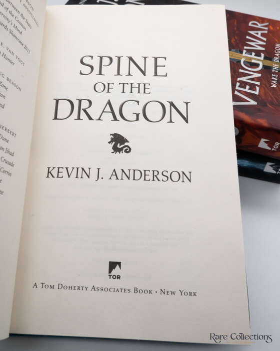 Spine of the Dragon, Vengewar & Gods and Dragons - Signed by Kevin J. Anderson