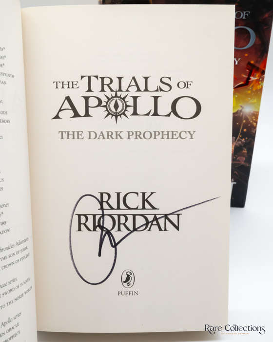 The Dark Prophecy (#2 the Trials of Apollo) by Rick Riordan- Signed Copy