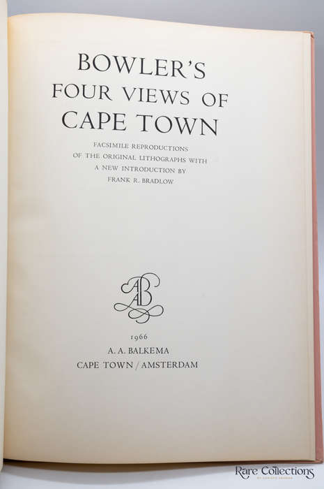 Bowler`s Four Views of Cape Town by Thomas Bowler