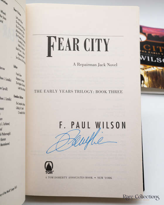 Fear City (A Repairman Jack Novel) by F. Paul Wilson - Signed
