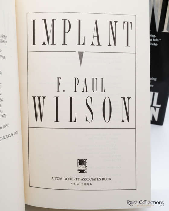 Implant by F. Paul Wilson (signed copy)