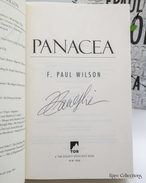 Panacea by F. Paul Wilson (signed copy)