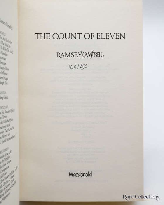 The Count of Eleven by Ramsey Campbell (Signed Numbered Edition)