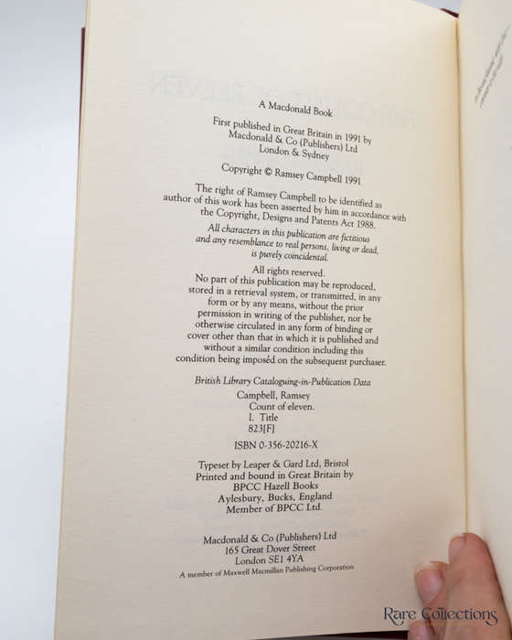 The Count of Eleven by Ramsey Campbell (Signed Numbered Edition)