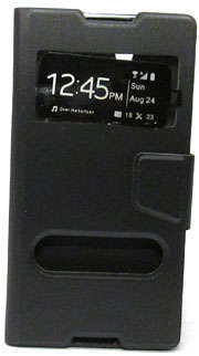 Sony Xperia C3 Flip Case (Black)
