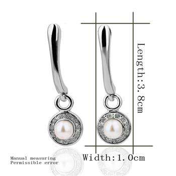 Elegant Pears and Crystal Earrings *imported