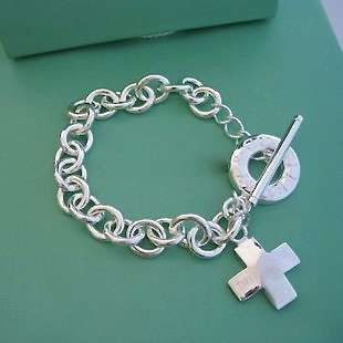 Designer's Silver Cross bracelet *imported