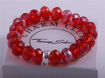 Tomas Sabo Silver and Ruby Crystal bracelet *imported