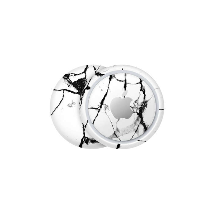 Skins SA Apple AirTag - Marble White Skin