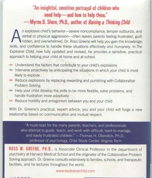 THE EXPLOSIVE CHILD - ROSS W GREENE, PH.D (2010)