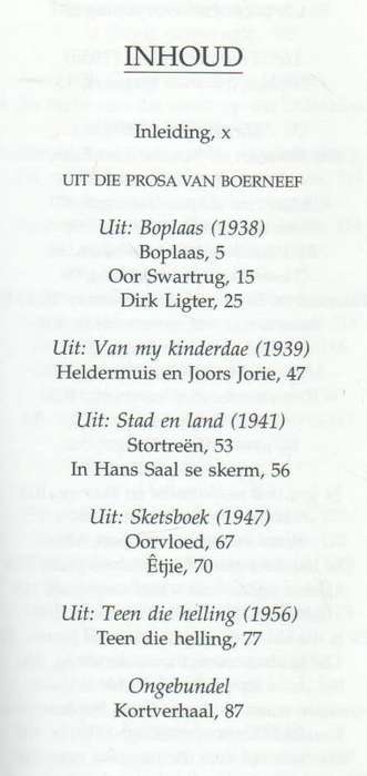 DIE BERGGANS HET 'N VEER LAAT VAL - BOERNEEF (3 DE DRUK 1999)