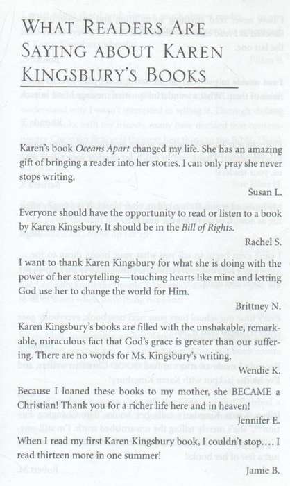 LEARNING - KAREN KINGSBURY , BOOK 2 -  (2001)