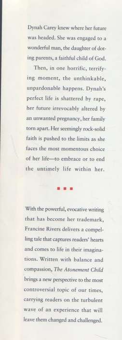 THE ATONEMENT CHILD  - FRANCINE RIVERS (1997)
